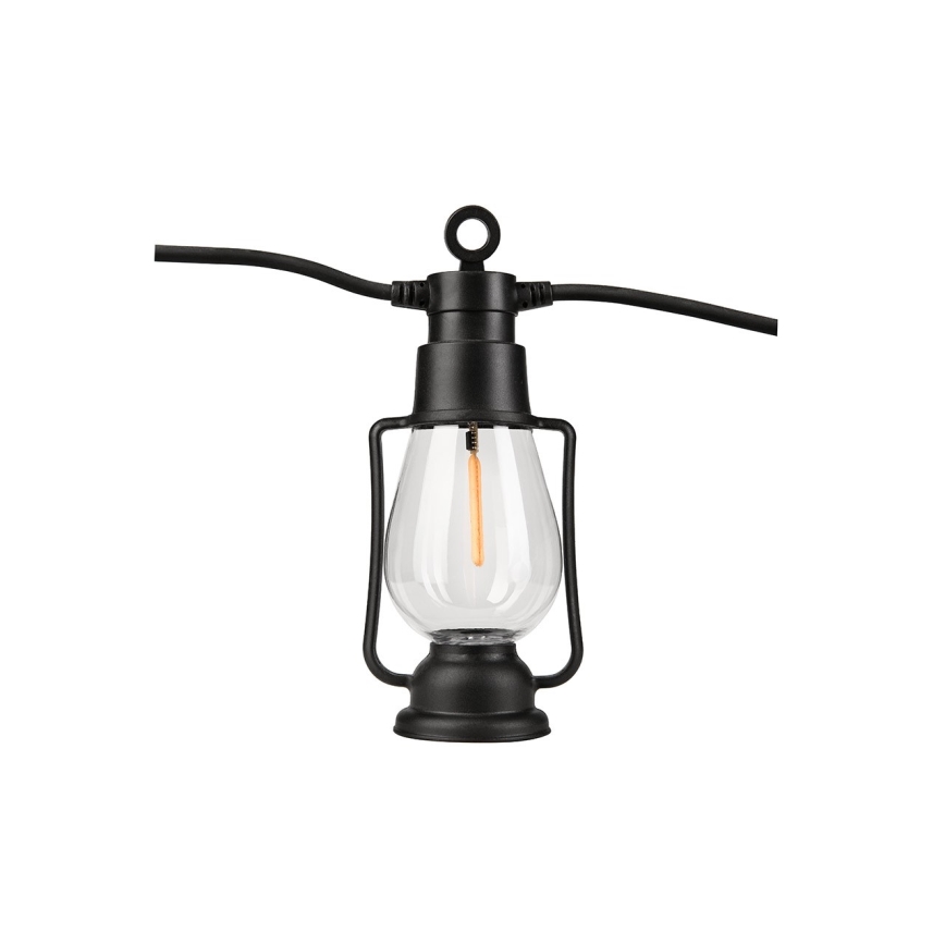 Ghirlandă decorativă de exterior GIRLANDA, 10 LED, 10 m, IP44, alb cald