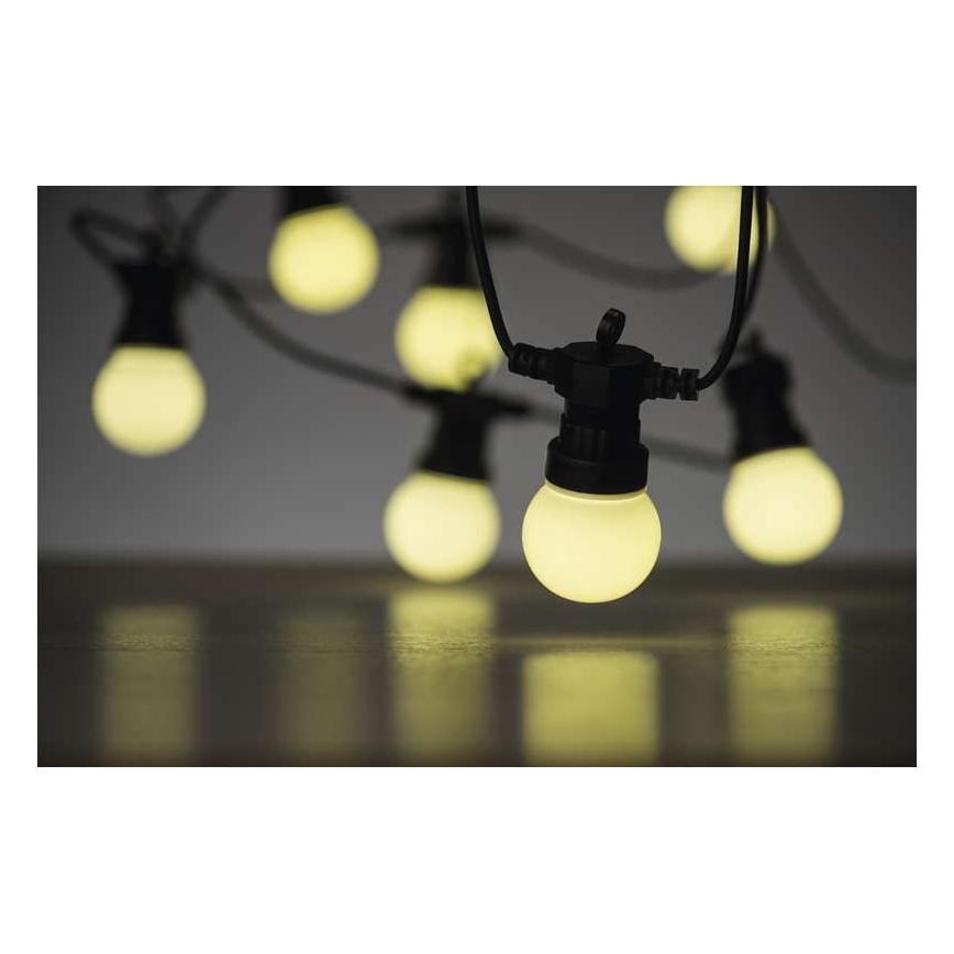 Ghirlandă decorativă LED pentru exterior, 10 LED/10 m, IP44, alb