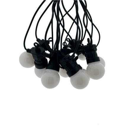 Ghirlandă decorativă LED pentru exterior 10xLED/0,36W/230V 4,5 m IP44 neagră
