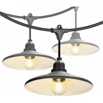Ghirlandă decorativă pentru exterior CRETE 20xE27/230V 25m IP44