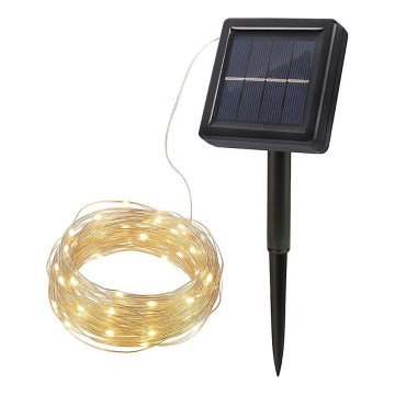 Ghirlandă decorativă solară cu LED, 3,7V, 800 mAh, 22 m