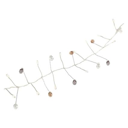 Ghirlandă LED 1,5 m, 40 LED, alimentare 3xAA, alb cald