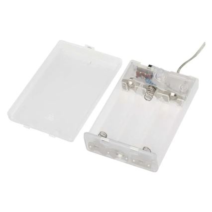 Ghirlandă LED 1,5 m, 40 LED, alimentare 3xAA, alb cald