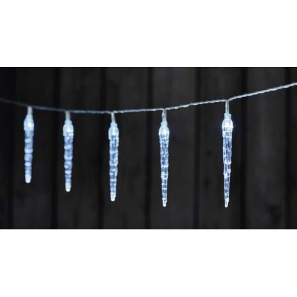 Ghirlandă LED 10x LED/2x AA 1,65 m