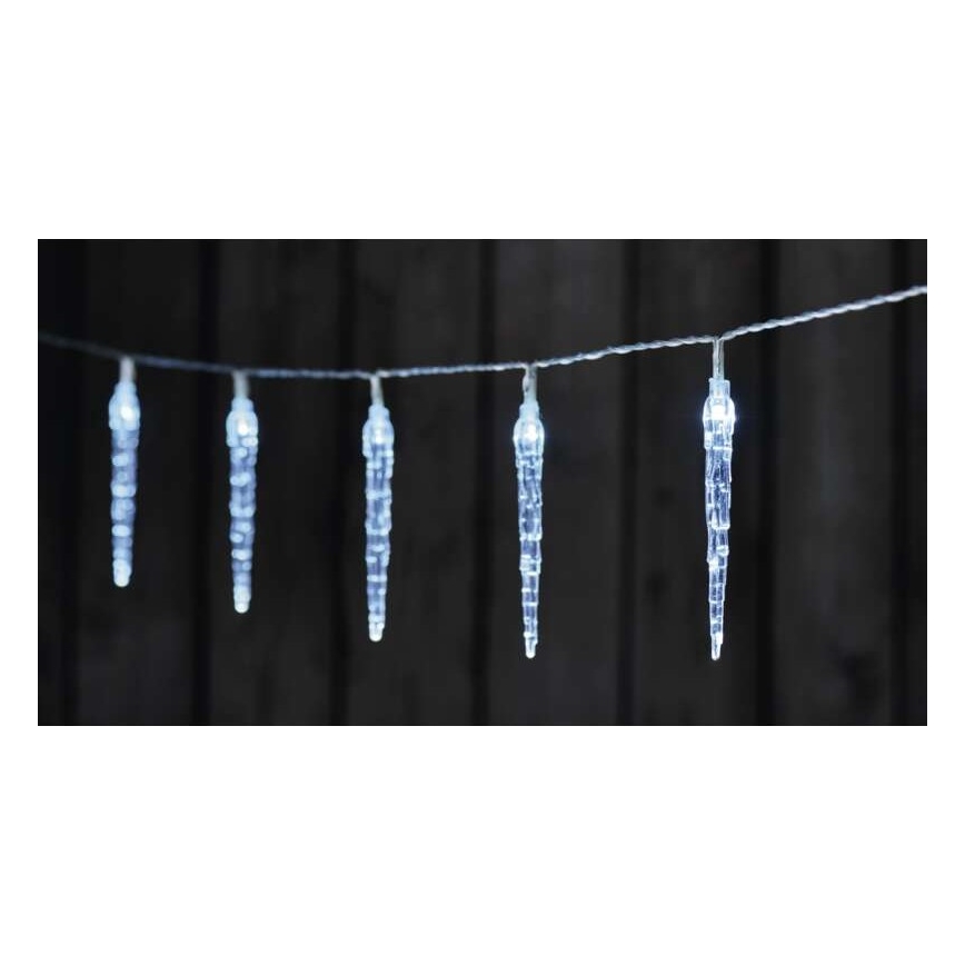 Ghirlandă LED 10x LED/2x AA 1,65 m