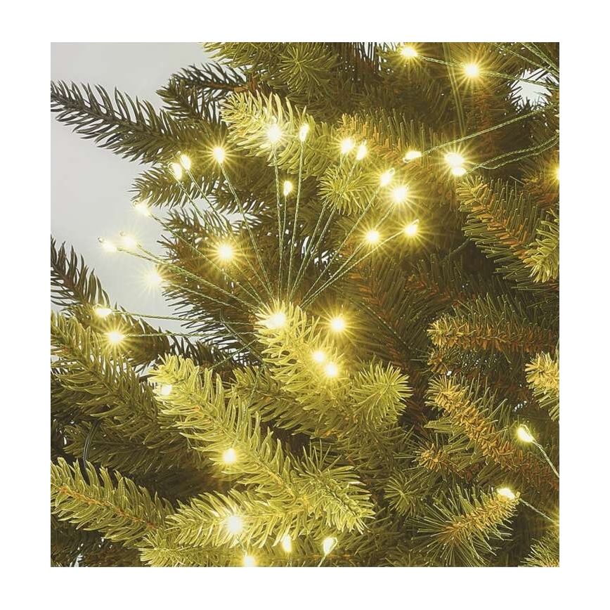 Ghirlandă LED 150xLED/5,35m alb cald