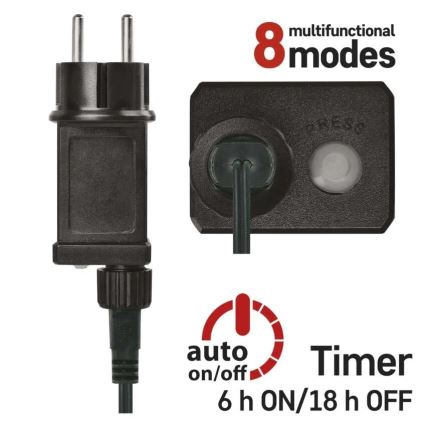 Ghirlandă LED 200xLED/8 funcții 25m IP44 multicoloră