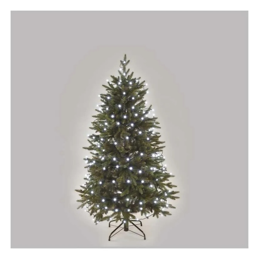 Ghirlandă LED 300 LED, 35 m, 8 funcții, alb rece