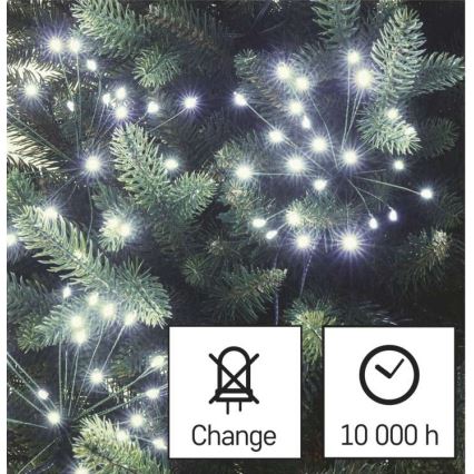 Ghirlandă LED, 300 LED, 8,2 m, alb rece