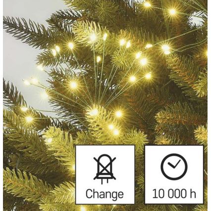 Ghirlandă LED 450 LED/11 m, alb cald