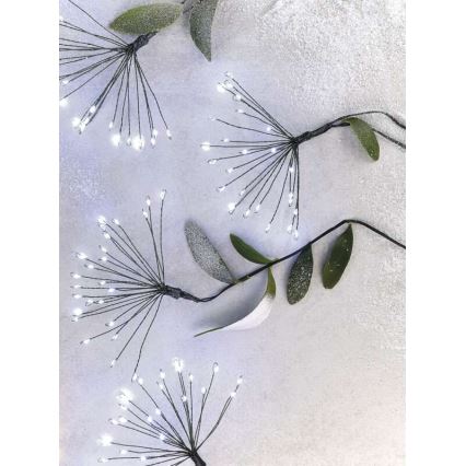 Ghirlandă LED, 450 LED, 8+3 m, alb rece