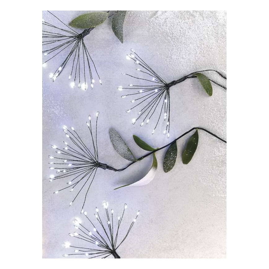 Ghirlandă LED, 450 LED, 8+3 m, alb rece