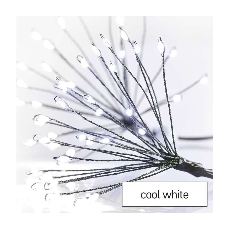 Ghirlandă LED, 450 LED, 8+3 m, alb rece