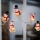 Ghirlandă LED cu ventuze 6xLED/2xAA 1,2m alb cald om de zăpadă