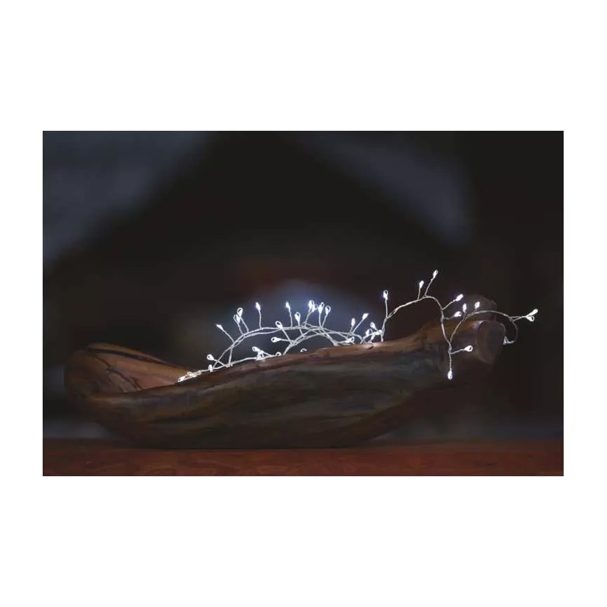 Ghirlandă LED de Crăciun 100xLED/3xAA 2,7 m alb rece