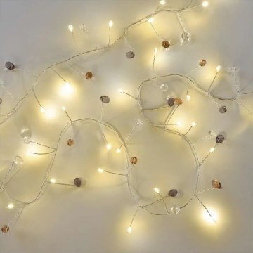 Ghirlandă LED de Crăciun 40xLED/3xAA 1,5 m alb cald