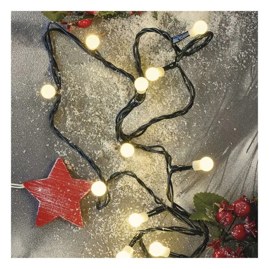 Ghirlandă LED de Crăciun 480 LED, 8 funcții, 53 m, IP44, alb cald