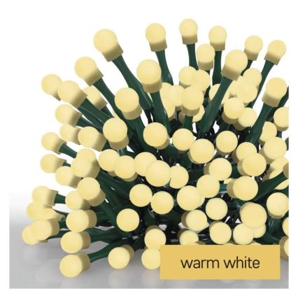 Ghirlandă LED de Crăciun 480 LED, 8 funcții, 53 m, IP44, alb cald