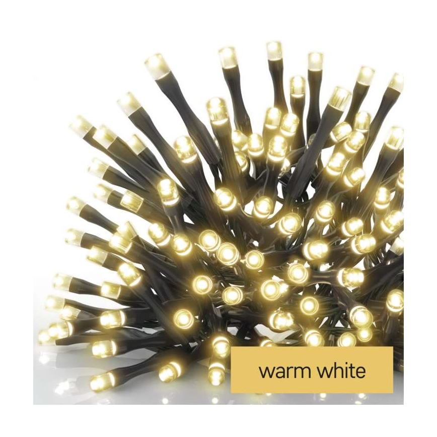Ghirlandă LED de Crăciun pentru exterior 120xLED/3xAA 8,9 m IP44 alb cald