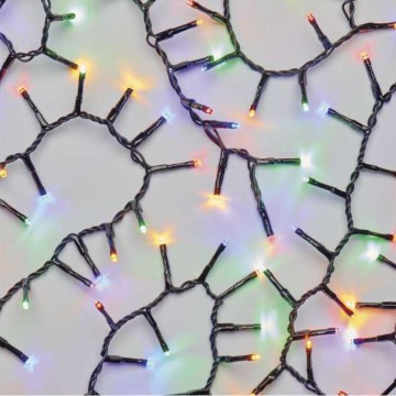 Ghirlandă LED de Crăciun pentru exterior 300xLED/11m IP44 multicolor