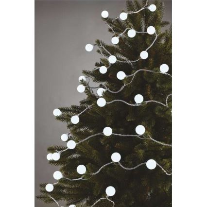 Ghirlandă LED de Crăciun pentru exterior, 40 x LED/9 m, IP44, alb rece