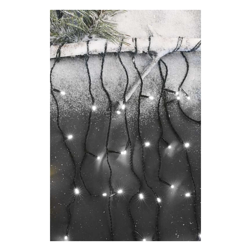 Ghirlandă LED de Crăciun pentru exterior 600xLED/8 moduri 15m IP44 alb rece
