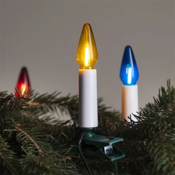 Ghirlandă LED de extensie pentru exterior FELICIA FILAMENT 20xE10 14m multicolor/alb cald IP44, Fabricat în Cehia
