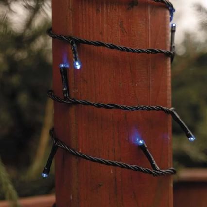 Ghirlandă LED de exterior 100xLED/10m IP44 albastră