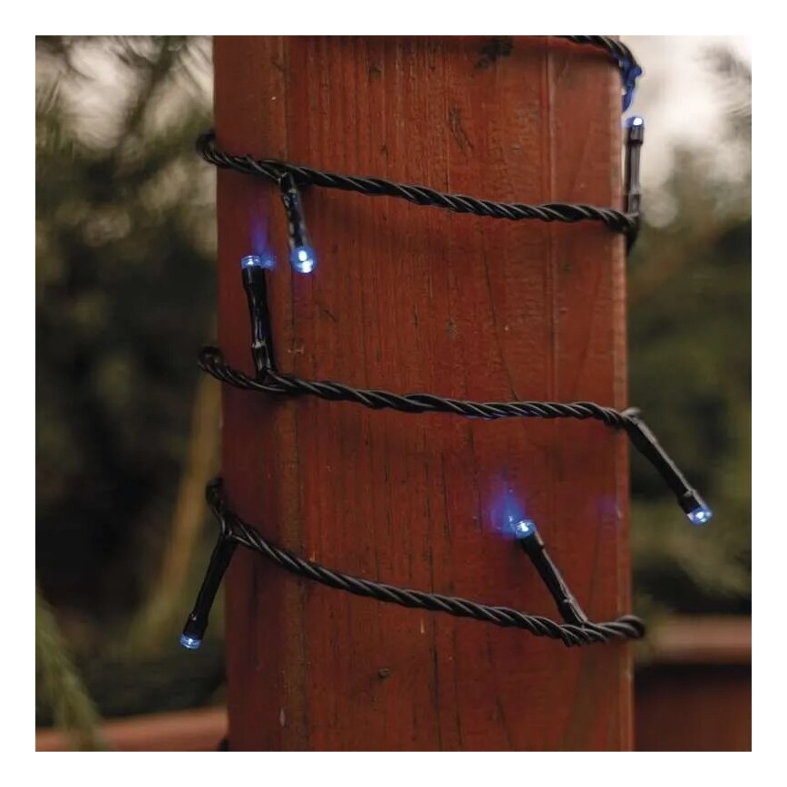 Ghirlandă LED de exterior 100xLED/10m IP44 albastră