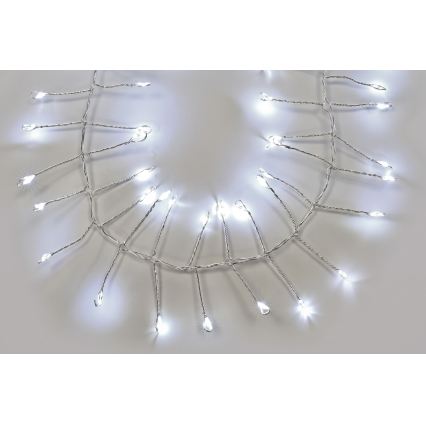 Ghirlandă LED de exterior 1440 LED/8 funcții 14,4m IP44 alb rece