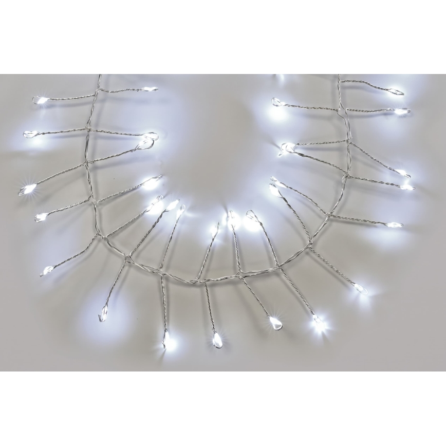 Ghirlandă LED de exterior 1440 LED/8 funcții 14,4m IP44 alb rece