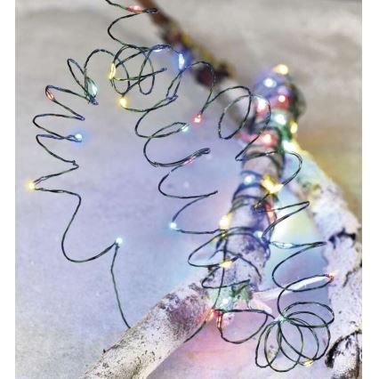Ghirlandă LED de exterior, 150 LED, 20 m, IP44, multicoloră