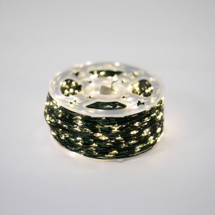 Ghirlandă luminoasă LED pentru exterior 1500 LED/230V, 8 funcții, 153 m, IP44, alb cald + telecomandă