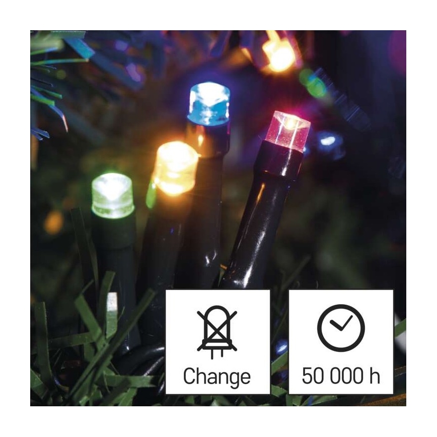 Ghirlandă LED de exterior 180xLED/23m IP44 multicolor