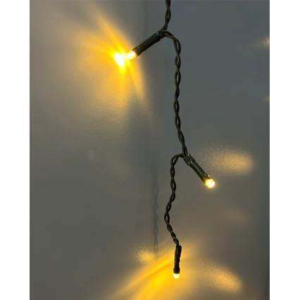 Ghirlandă LED de exterior, 200 LED, 230 V, 7,6 m, IP44, neagră