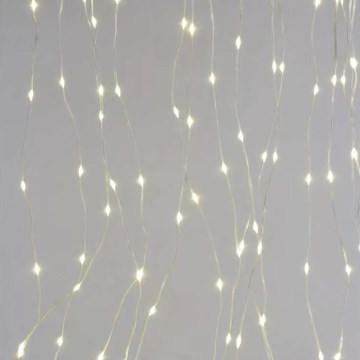 Ghirlandă LED de exterior, 240 LED, 8 funcții, 6,7 m, IP44, alb cald