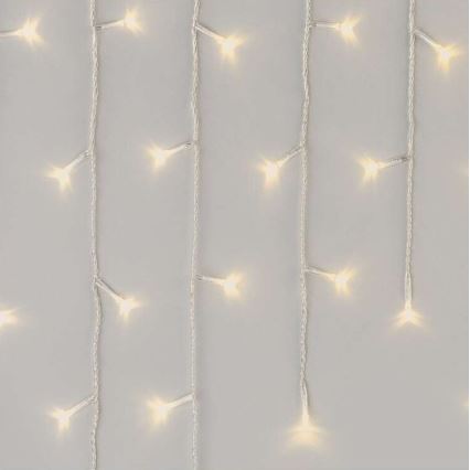 Ghirlandă LED de exterior 300 LED, 8 moduri, 10 m, IP44, alb cald + telecomandă