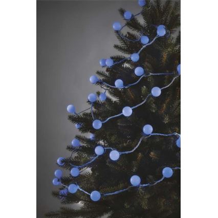 Ghirlandă LED de exterior, 40 LED, 9 m, IP44, albastră