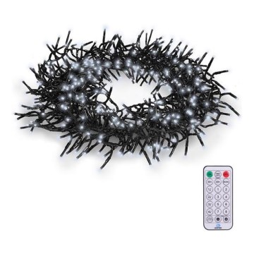 Ghirlandă LED de exterior 576 LED, 8 funcții, 8 m, IP44, alb rece + telecomandă