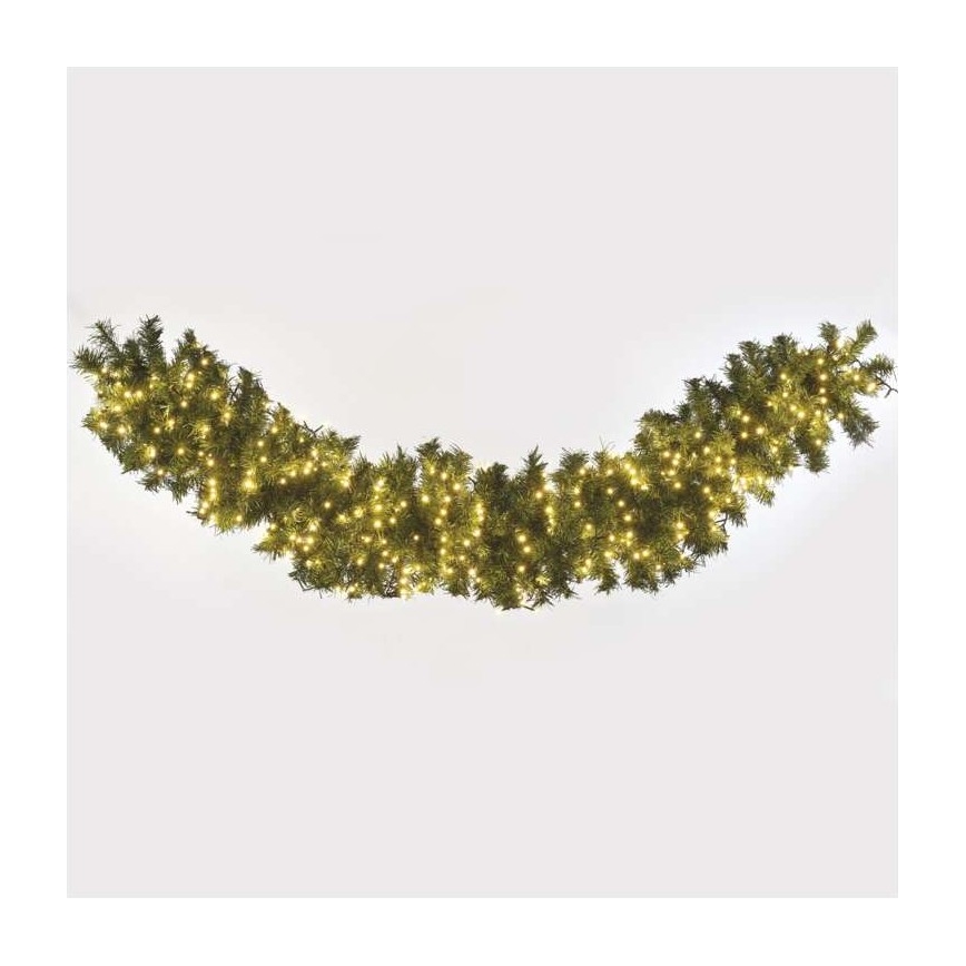 Ghirlandă LED de exterior, 600 LED/17 m, IP44, alb cald