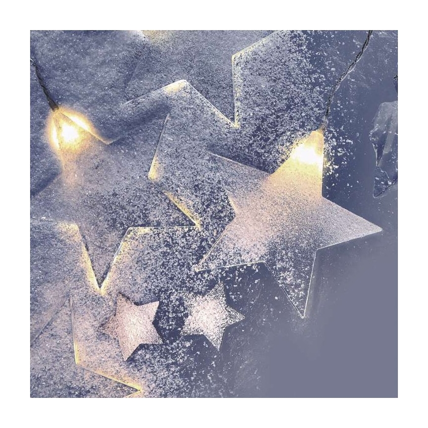 Ghirlandă LED de exterior 8xLED/5,84 m IP44, stele