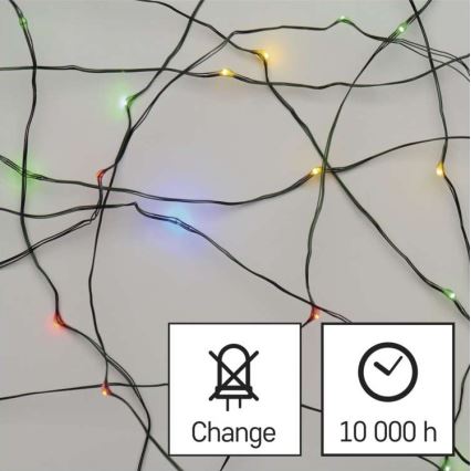 Ghirlandă LED de exterior pentru Crăciun 150xLED/20m IP44 multicoloră