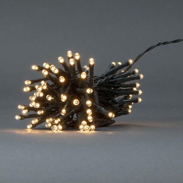 Ghirlandă LED de exterior pentru Crăciun 48xLED/7 funcții/3xAA 4,1m IP44 alb cald