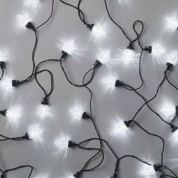 Ghirlandă LED de exterior pentru Crăciun, 50 x LED / 8 funcții, 14,8 m, IP44, alb rece