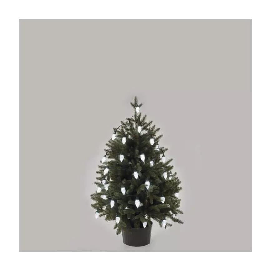 Ghirlandă LED de exterior pentru Crăciun, 50 x LED / 8 funcții, 14,8 m, IP44, alb rece