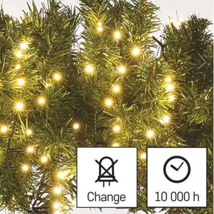 Ghirlandă LED de exterior pentru Crăciun 600xLED/17m IP44 alb cald