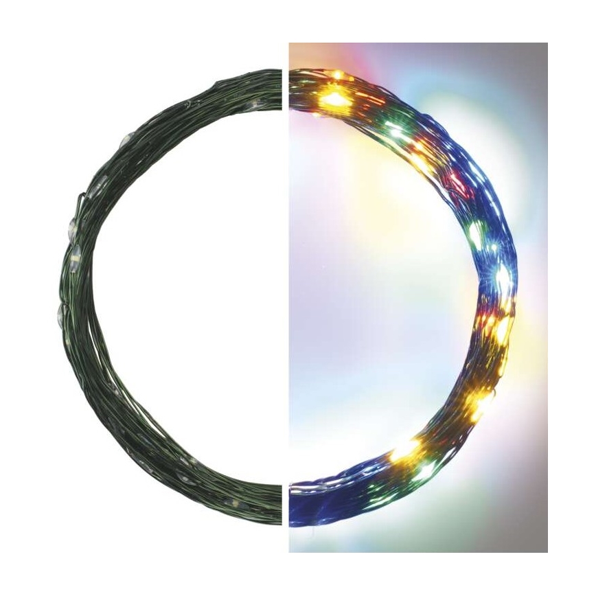 Ghirlandă LED de exterior pentru Crăciun 75 LED/12,5 m IP44 multicolor