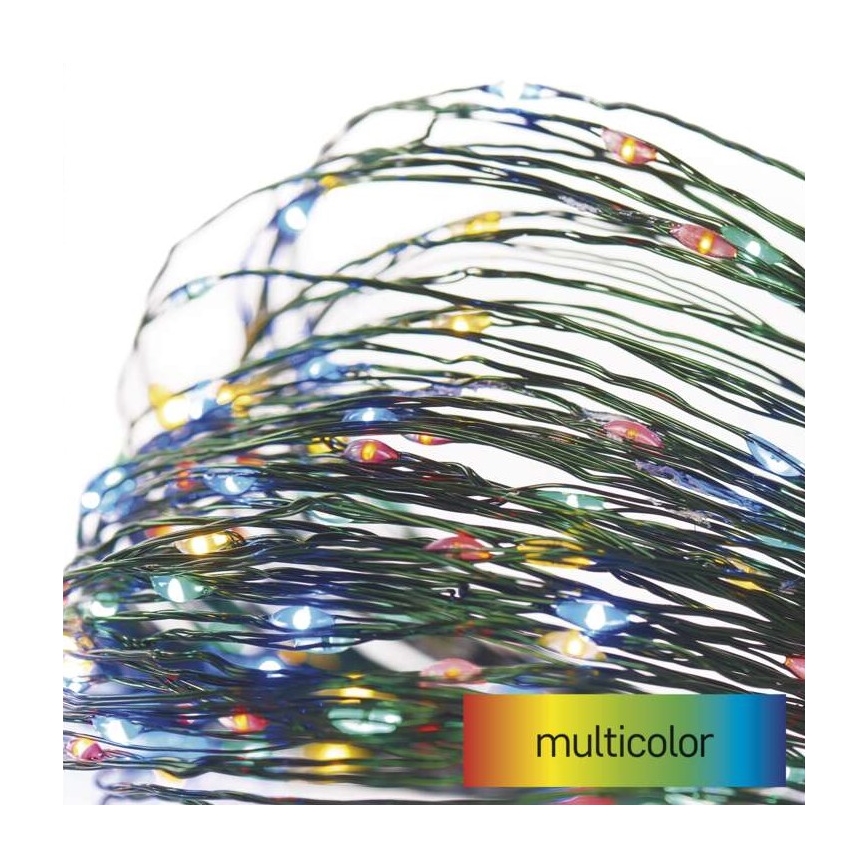 Ghirlandă LED de exterior pentru Crăciun 75 LED/12,5 m IP44 multicolor