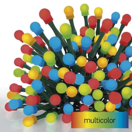 Ghirlandă LED de exterior pentru Crăciun, 80xLED/8 funcții, 13m, multicolor, IP44