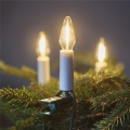 Ghirlandă LED de exterior pentru Crăciun - set de extensie FELICIA FILAMENT 20xE10, 14 m, sticlă clară / alb cald, IP44, Fabricat în Cehia